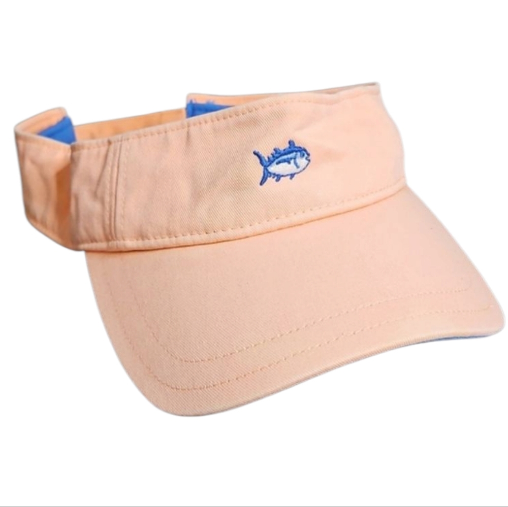 Southern Tide Skipjack Visor, Peach/blue